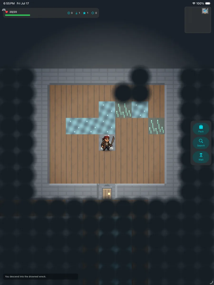 Further gameplay on iPad.